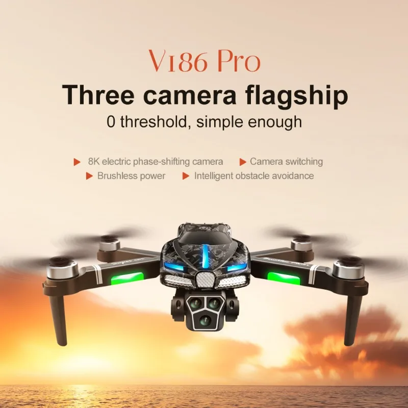 Nowy V186 Pro Drone Profesjona – Drone Gimbal 2 Axis recenzja i cena
